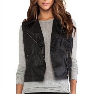 Vegan leather vest